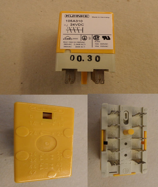 Relay, 24V DC, Kuhnke 105A310  Drill Mic Series