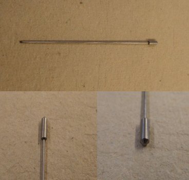 Test pin, headed, 2,5mm head